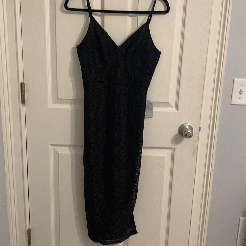 NSR Black Lace Dress